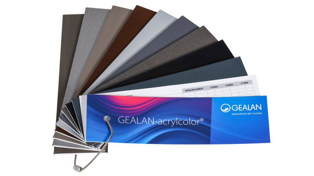 Gealan acrylcolor színválaszték
